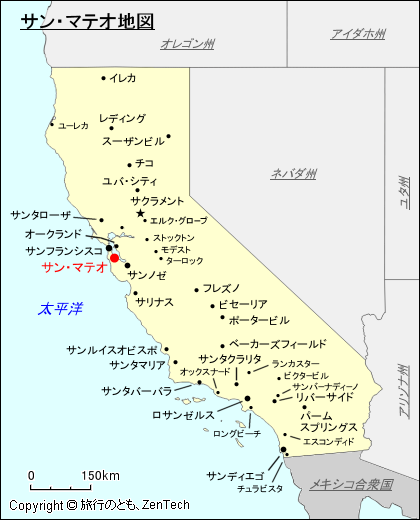 サン・マテオ地図