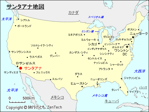 サンタアナ地図