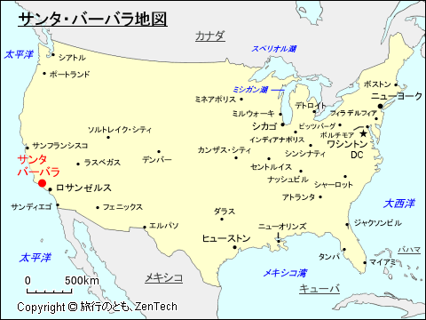 サンタバーバラ地図