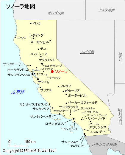 ソノーラ地図