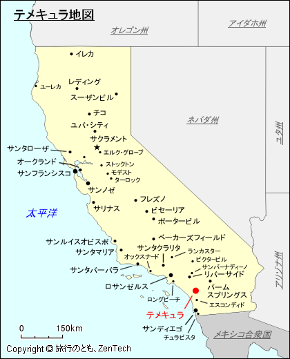 テメキュラ地図