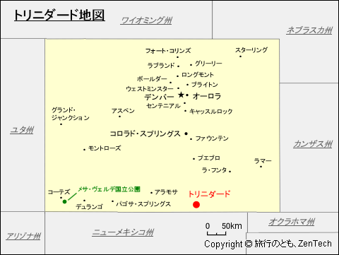 トリニダード地図