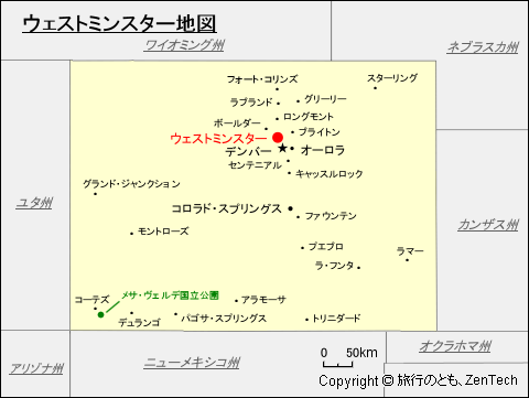 ウェストミンスター地図