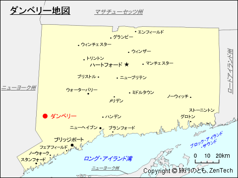 ダンベリー地図