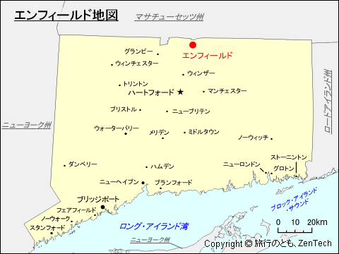 エンフィールド地図