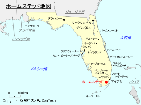 ホームステッド地図