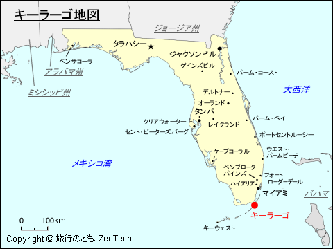 キーラーゴ地図