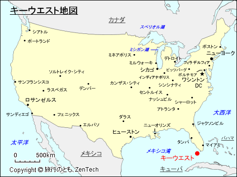 キーウェスト地図