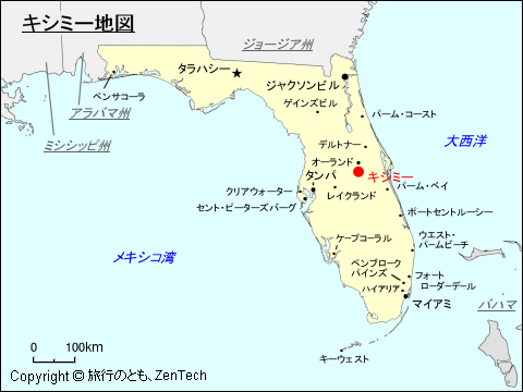 キシミー地図