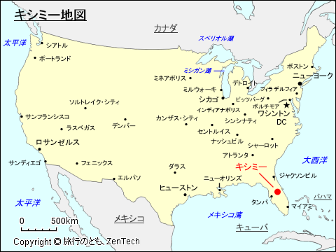 キシミー地図