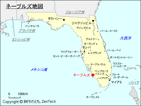 ネープルズ地図