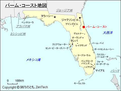 パーム・コースト地図