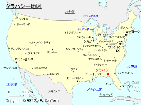 タラハシー地図