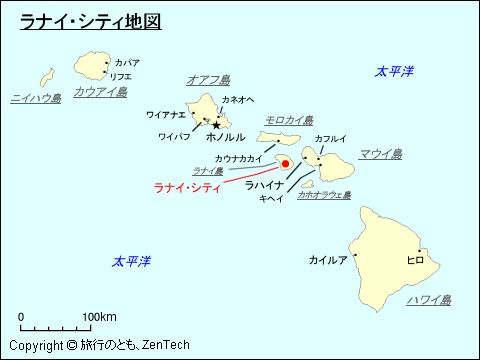 ラナイ・シティ地図