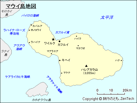 マウイ島地図