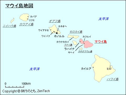 マウイ島地図