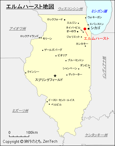 エルムハースト地図