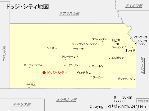 ドッジシティ地図