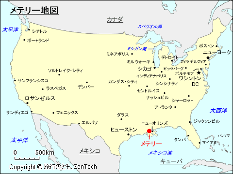 メテリー地図