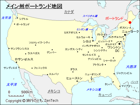 ポートランド地図