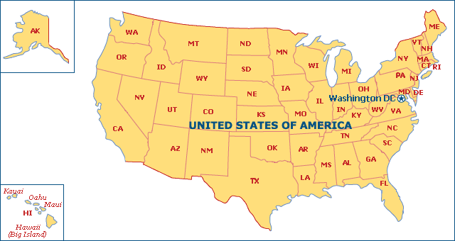 アメリカ州地図 旅行のとも Zentech