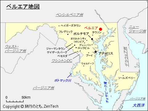 ベルエア地図