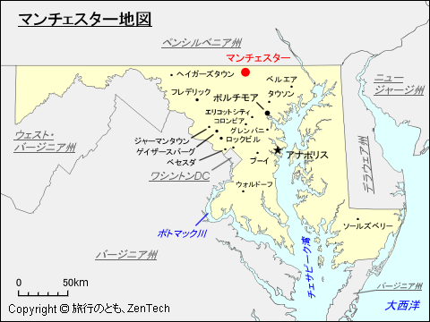 マンチェスター地図