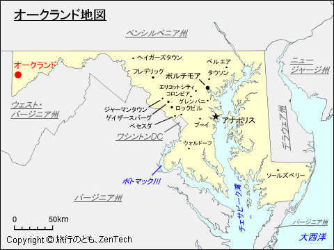 オークランド地図