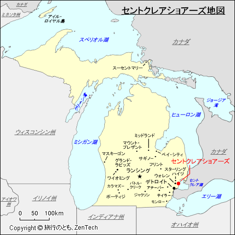 セントクレアショアーズ地図