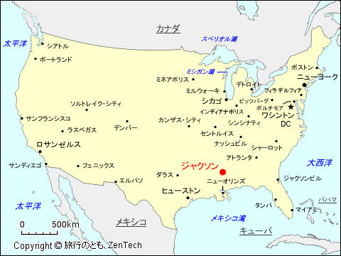 ジャクソン地図