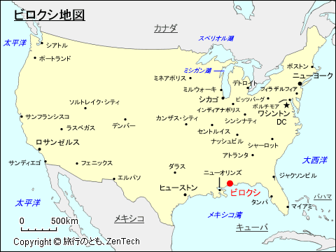 ビロクシ地図