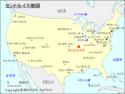 セントルイス地図