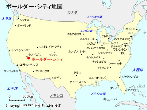 ボールダー・シティ地図