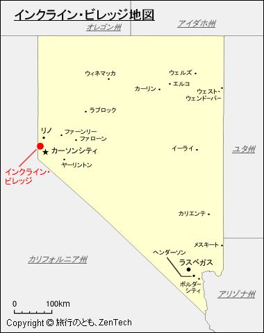 インクライン・ビレッジ地図