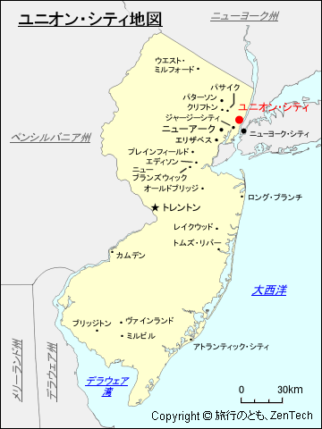 ユニオン・シティ地図