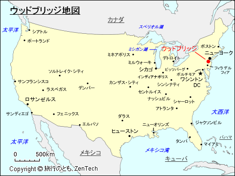 ウッドブリッジ地図