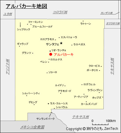 アルバカーキ地図