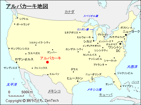 アルバカーキ地図