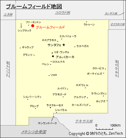 ブルームフィールド地図