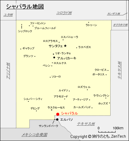 シャパラル地図