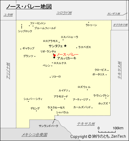 ノース・バレー地図