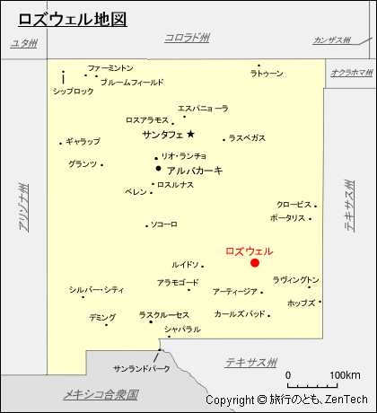 ロズウェル地図