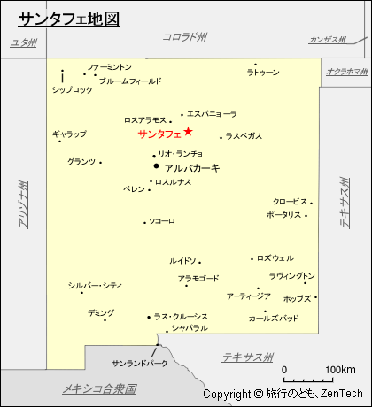 サンタフェ地図