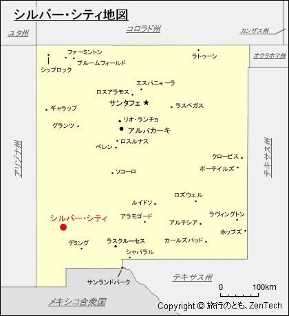 シルバー・シティ地図