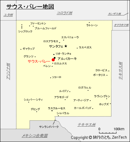 サウス・バレー地図