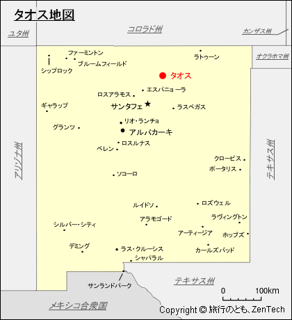 タオス地図