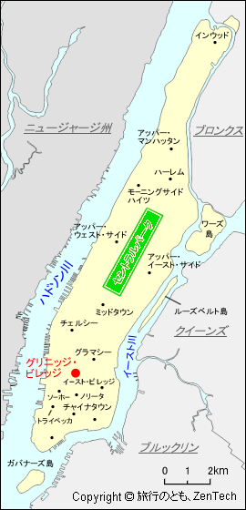 グリニッジ・ビレッジ地図