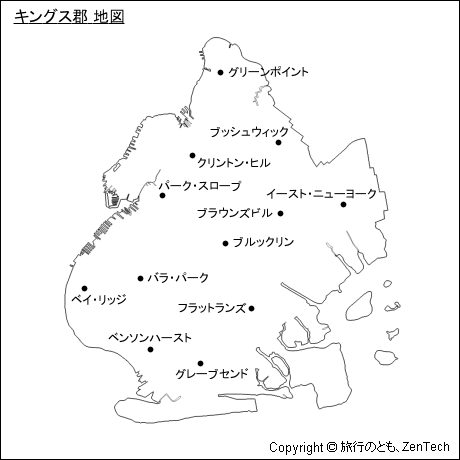 キングス郡 地図