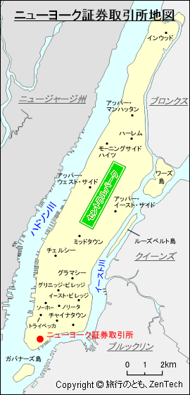 ニューヨーク証券取引所地図