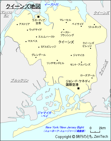 クイーンズ地図